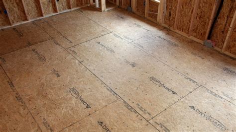 osb subfloor panel moisture